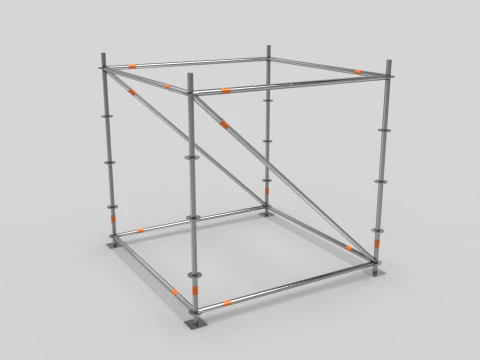 Scaffold Layher Module 3D Model