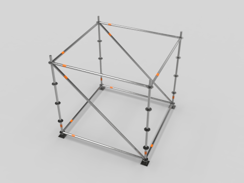 Scaffold Layher Module 3D मॉडल