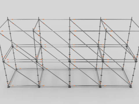 Scaffold Layher Module 3D Model