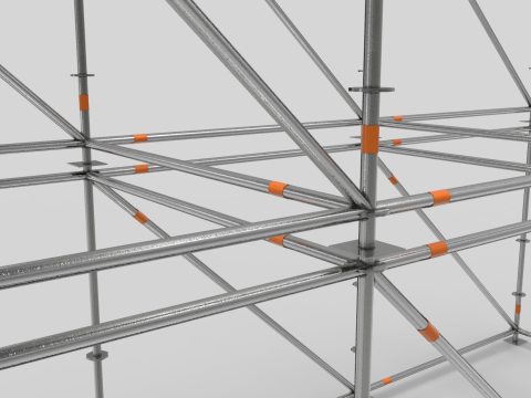 Scaffold Layher Module 3D मॉडल