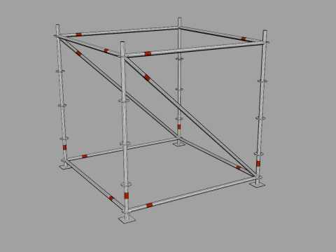 Scaffold Layher Module 3D Model