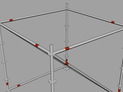 Scaffold Layher Module 3D मॉडल