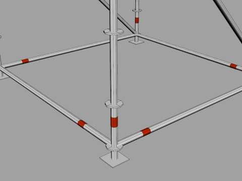 Scaffold Layher Module 3D मॉडल