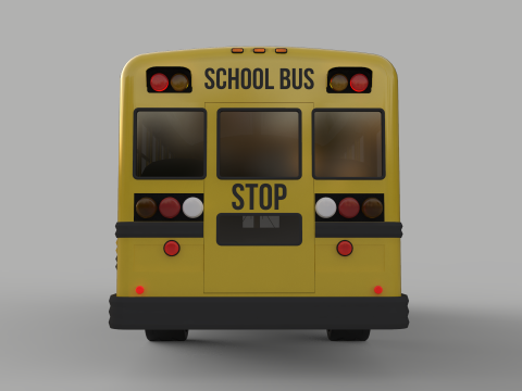 School Bus - Bluebird TC2000 Inspired 3D Modell