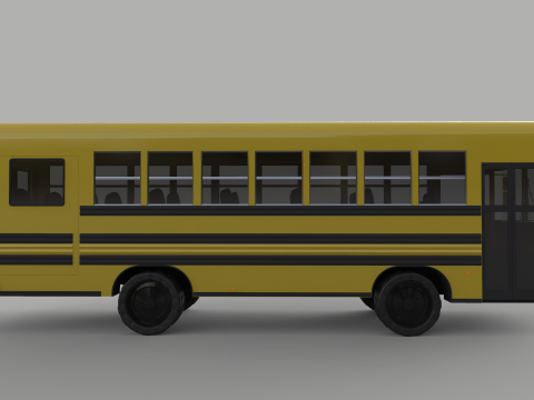 School Bus - Bluebird TC2000 Inspired 3D Modell