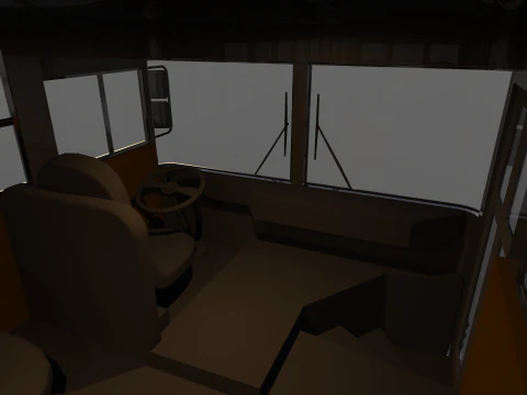 School Bus - Bluebird TC2000 Inspired 3D Model
