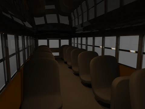 School Bus - Bluebird TC2000 Inspired 3D Model