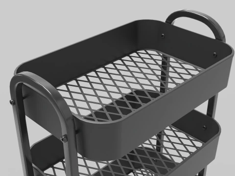 Service Rolling Cart 3D Model