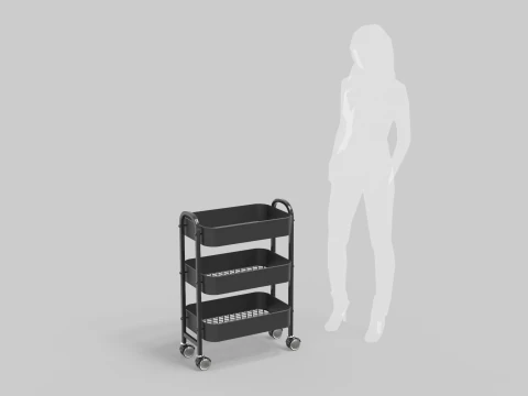 Service Rolling Cart 3D Model
