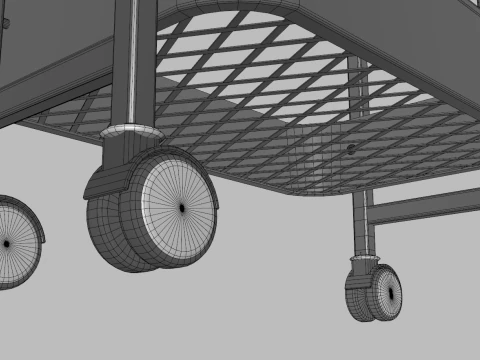 Service Rolling Cart 3D Model