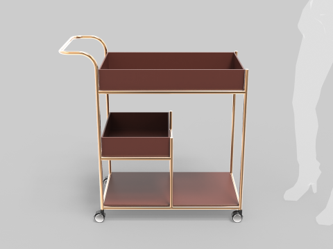 Service Rolling Cart 2 3D Model