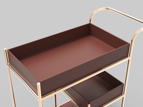 Service Rolling Cart 2 3D Model