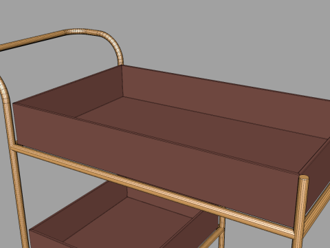 Service Rolling Cart 2 3D Model