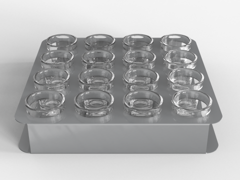 Shot Glasses Tray 3D 模型
