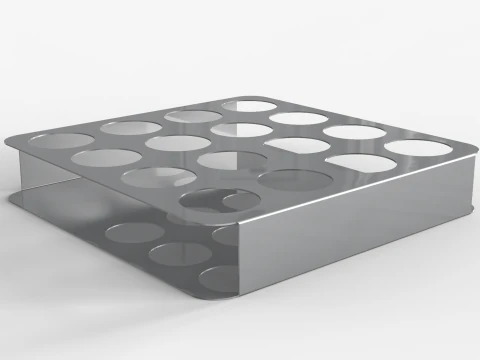 Shot Glasses Tray 3D Model