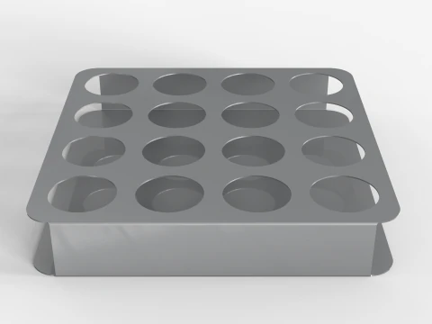 Shot Glasses Tray 3D Model