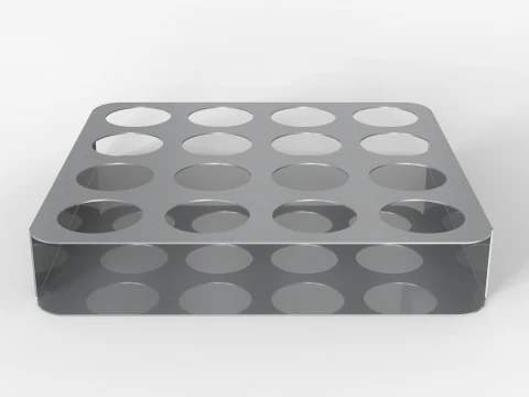 Shot Glasses Tray 3D Model