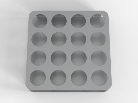Shot Glasses Tray 3D 模型
