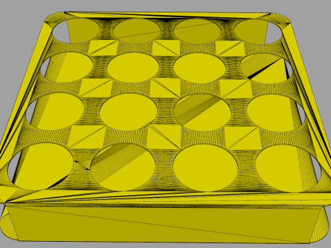 Shot Glasses Tray 3D 模型