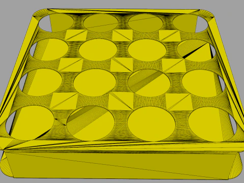 Shot Glasses Tray 3D Model