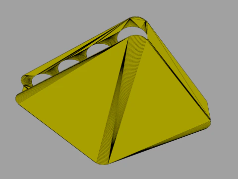 Shot Glasses Tray 3D Model