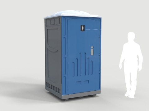 Single Portable Toilet 3Dモデル