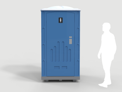 Single Portable Toilet 3D 模型