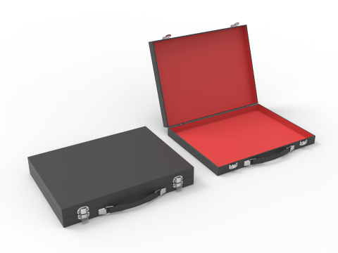 Slim Briefcase 3D Model