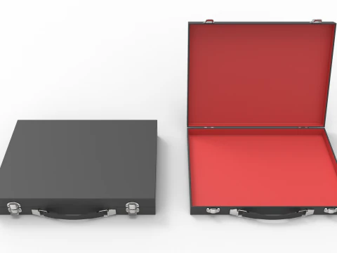 Slim Briefcase 3D Model