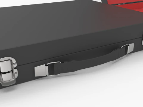 Slim Briefcase 3D Model