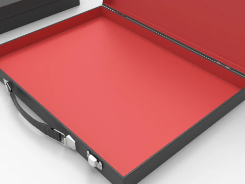 Slim Briefcase 3D Model