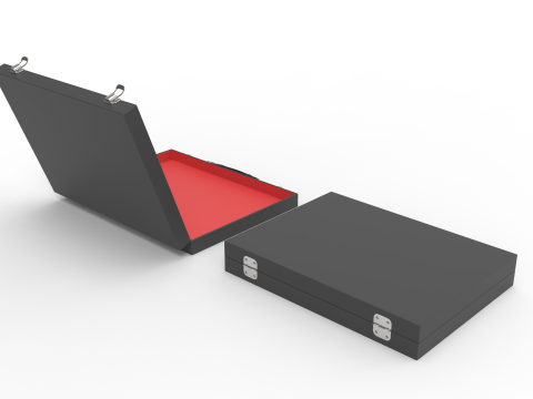 Slim Briefcase Model 3D