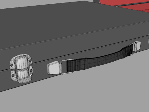 Slim Briefcase 3D Model