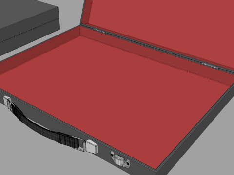 Slim Briefcase Model 3D