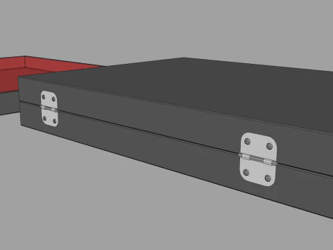 Slim Briefcase 3D Model