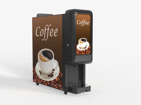 Macchina da caffè sottile Modello 3D