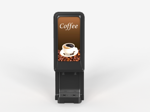Slim Coffee Machine 3D Modell