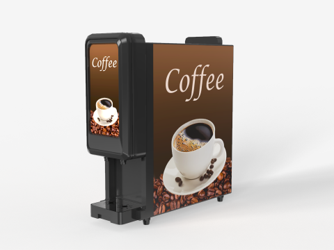 Slim Coffee Machine 3D Modell