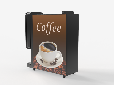 Slim Coffee Machine 3D Modell