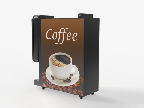 Slim Coffee Machine 3D Model
