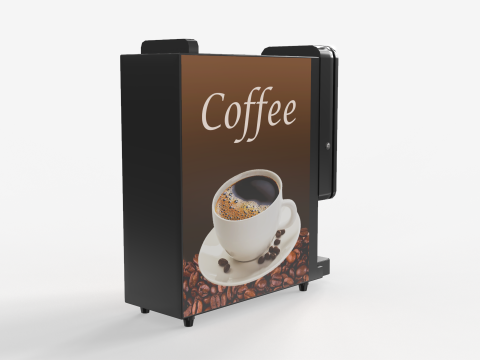 Slim Coffee Machine 3D Modell