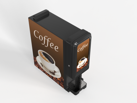 Slim Coffee Machine 3D Modell