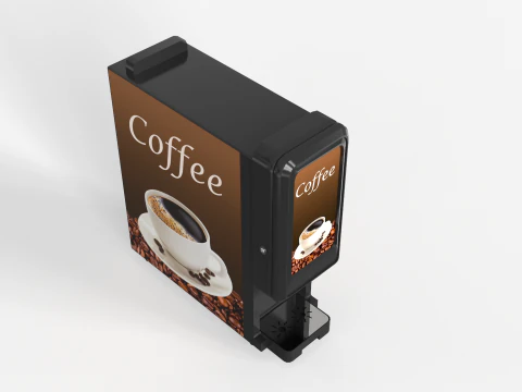 Slim Coffee Machine 3D Model