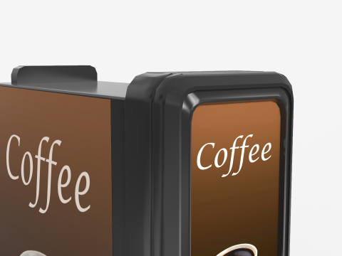 Slim Coffee Machine 3D Modell