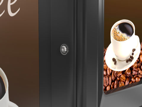 Slim Coffee Machine 3D Modell