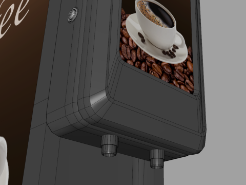 Slim Coffee Machine 3D Modell
