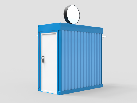 Small Container Kiosk 3D 模型
