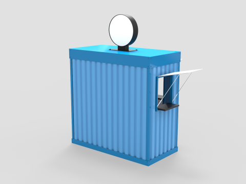 Small Container Kiosk 3D 模型