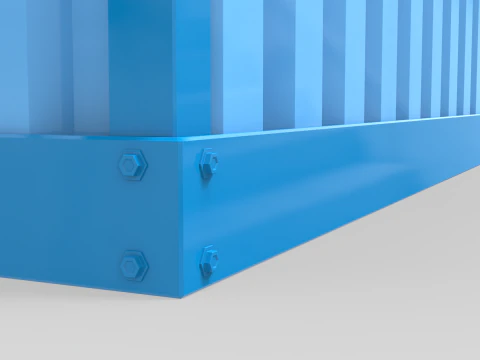 Small Container Kiosk 3D Model