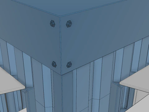 Small Container Kiosk 3D Model